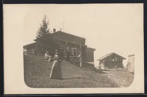 Foto-AK Neureuth bei Tegernsee, Ortspartie