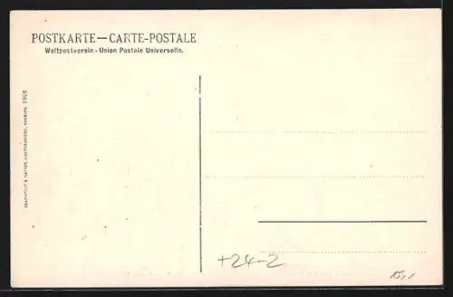 AK Hamburg-Neustadt, Denkmal aus den Trümmern der 1906 durch Brand zerstörten Michaeliskirche