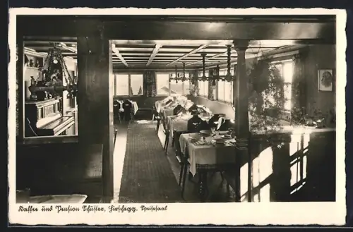 AK Hirschegg, Cafe und Hotel Pension Schuster, Speisesaal