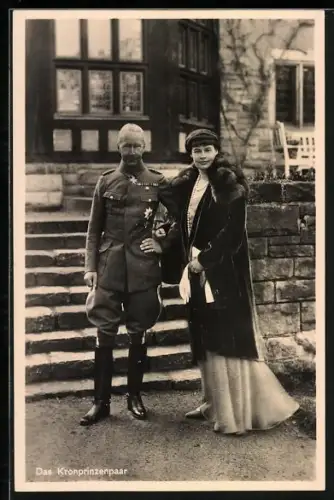 AK Kronprinz Wilhelm von Preussen mit Gemahlin