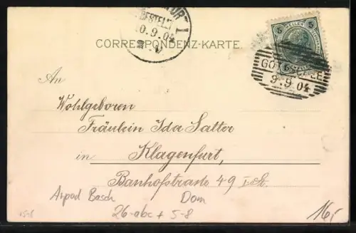 Lithographie Köln, Dom mit Rheinpanorama