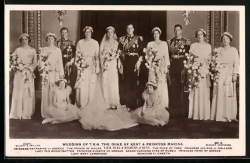 AK Wedding of the Duke of Kent & Princess Marina, Grand Duchess Kyra of Russia