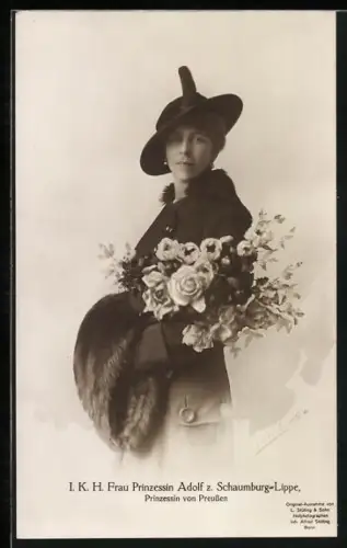 AK Frau Prinzessin Adolf von Schaumburg-Lippe