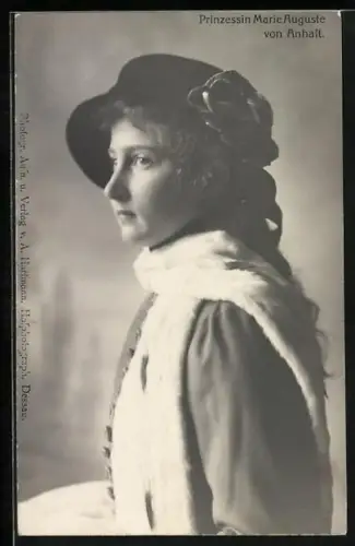 AK Prinzessin Marie Auguste von Anhalt