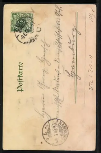 Lithographie Köln, Rathaus, Halt gegen das Licht