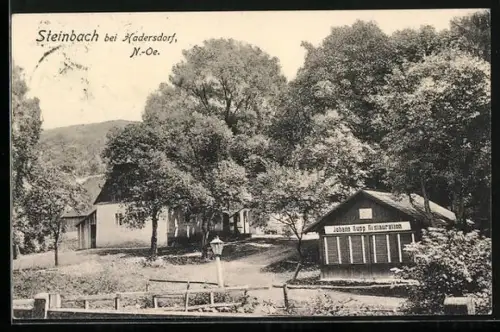 AK Mauerbach /N.-Oe., Steinbach bei Hadersdorf, Johann Rupp Restaurant