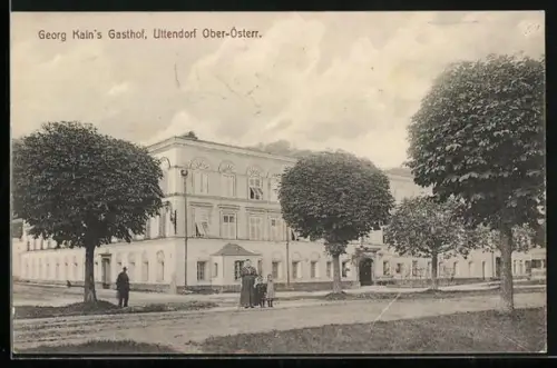 AK Uttendorf, Gasthaus von Georg Kain
