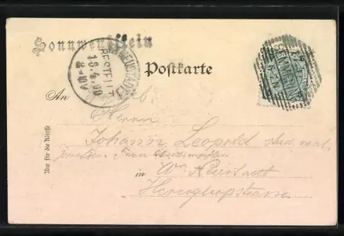 Lithographie Schottwien, Sonnwendstein, Gasthaus Josef Wiedner