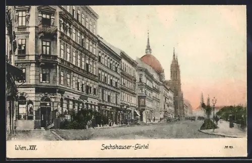 AK Wien, Passanten am Sechshauser-Gürtel