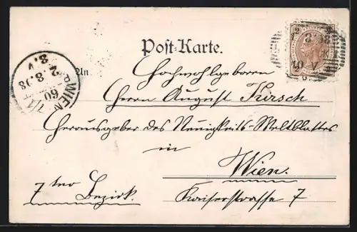 AK Götzens i. Tirol, Gasthaus des Alois Wörndle, Ortsansicht