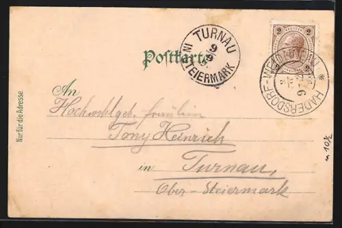 Lithographie Weidlingau b. Wien, Roulands Restauration zum Felsenkeller, Hauptstrasse 144