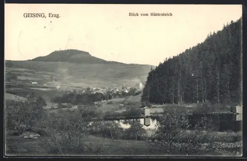 AK Geising, Blick vom Hüttenteich
