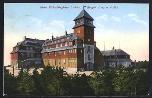 AK Oberwiesenthal /Erzgeb., Neues Fichtelberghaus