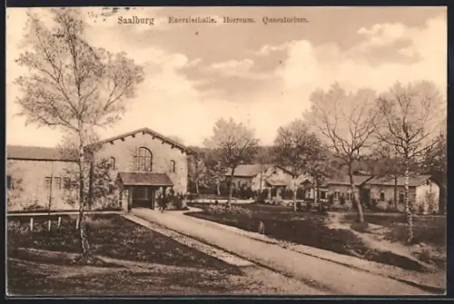 AK Saalburg / Taunus, Exerzierhalle, Horreum, Quaestorium