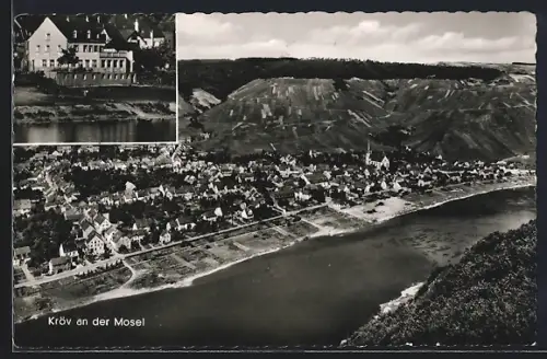 AK Kröv a. d. Mosel, Hotel Bechtels Moselterrasse, Bes. Jos. Bechtel, Gesamtansicht