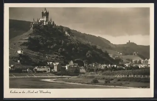 AK Cochem /Mosel, Ortsansicht mit Winneburg