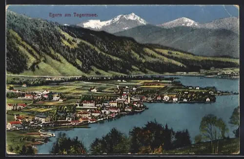 AK Egern a. Tegernsee, Ortsansicht aus der Vogelschau