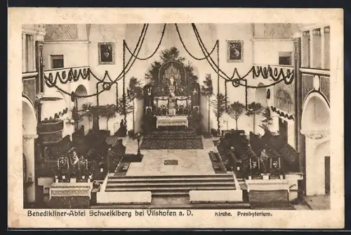 AK Vilshofen a. D., Benediktiner-Abtei Schweiklberg, Inneres der Kirche, Presbyterium