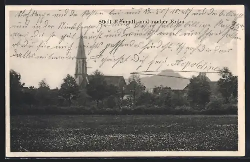 AK Kemnath / Ostmark, Stadtansicht und rauher Kulm