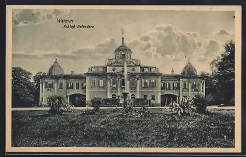 AK Weimar / Thüringen, Schloss Belvedere