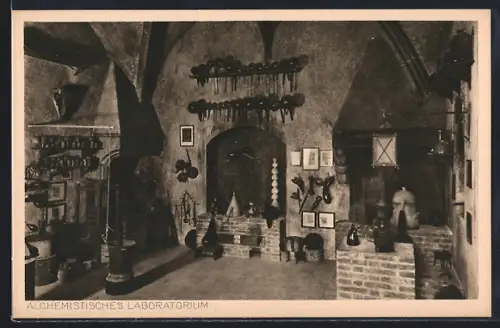 AK München, Deutsches Museum, Alchemistisches Laboratorium