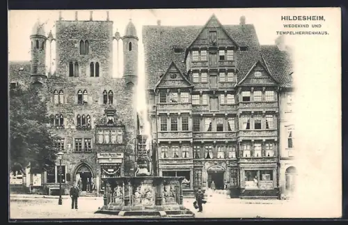 AK Hildesheim, Wedekind und Templerherrenhaus mit Geschäften
