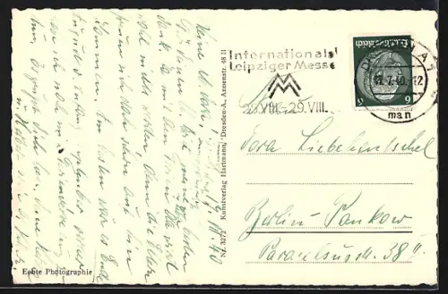 AK Dresden, Belvedere und Brühlsche Terrasse