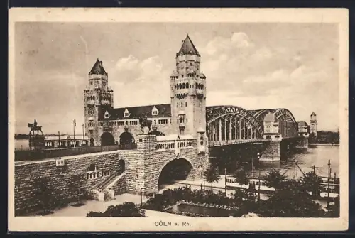 AK Köln a. Rh., Hohenzollernbrücke