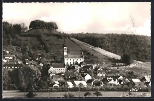 AK Castell / Steigerwald, Ortsansicht mit Kirche