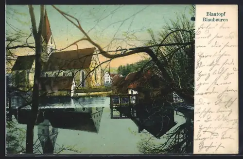 AK Blaubeuren, Ansicht von Blautopf