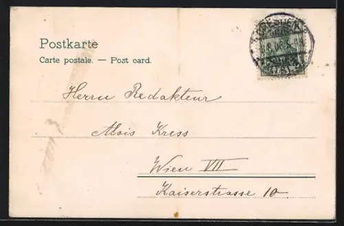 AK Dresden, Treppe z. Brühl'schen Terrasse