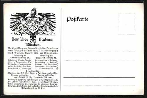 AK München, Neubau des Deutschen Museums