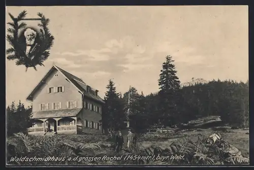 AK Grafenau / Ostmark, Waldschmidthaus a. d. grossen Rachel, Herrenportrait