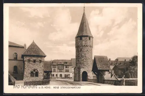 AK Bad Homburg v. d. Höhe, Neue Strassenbrücke
