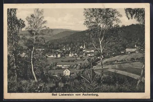 AK Bad Liebenstein, Ortsansicht vom Aschenberg