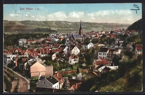 AK Bad Kösen i. Th., Blick auf den Ort