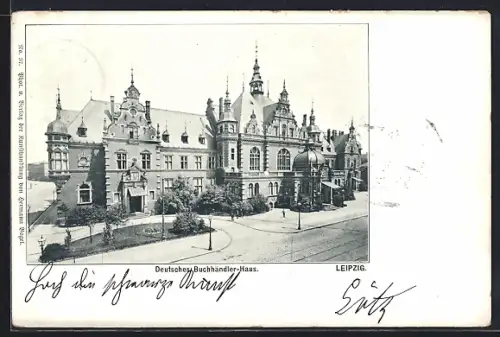 AK Leipzig, Gesamtansicht Deutsches Buchhändler-Haus