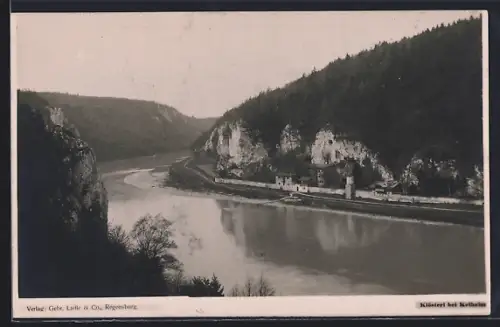 AK Kelheim, Klösterl am Flussufer