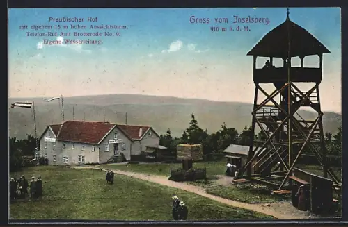 AK Brotterode, Inselsberg, Preussischer Hof