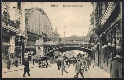 AK Berlin, Bahnhof Friedrichstrasse