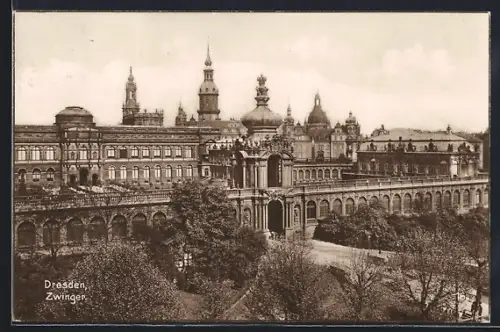AK Dresden, Blick auf Zwinger