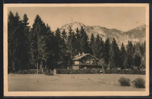 AK Berchtesgaden, Alpengasthaus Rostalm, Bes. A. u. M. Stievermann