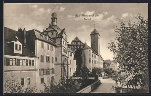 AK Bad Mergentheim, Strassenpartie am Schloss