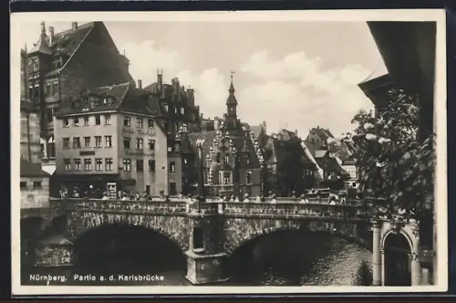 AK Nürnberg, Partie a. d. Karlsbrücke