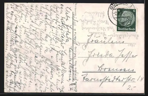 AK Görlitz, vor dem Deutschen Grenzland Stadttheater