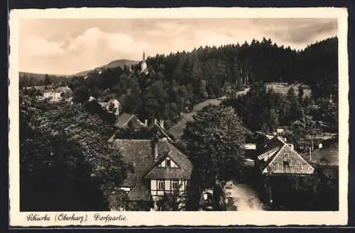 AK Schierke /Oberharz, Dorfpartie