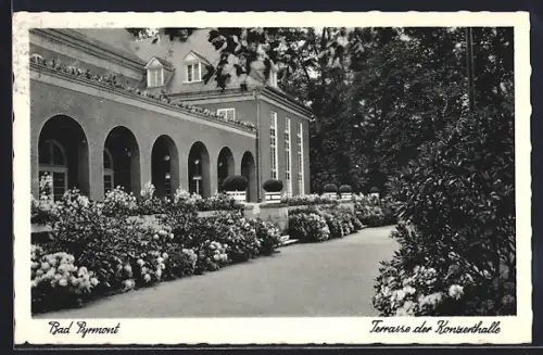 AK Bad Pyrmont, Terrasse der Konzerthalle