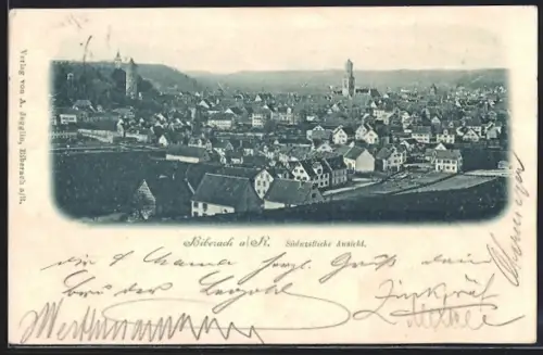 AK Biberach a. R., Ortschaft aus Südwesten gesehen