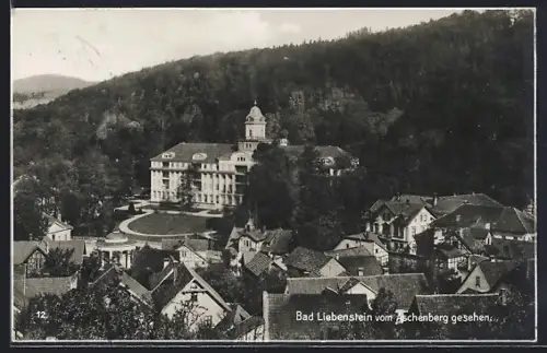 AK Bad Liebenstein, Ortsansicht vom Aschenberg gesehen