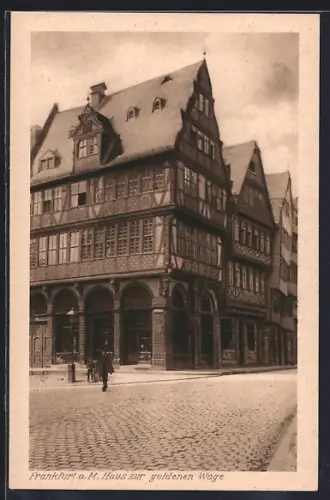 AK Frankfurt, Haus zur goldenen Waage